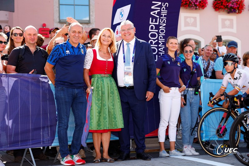 European Championships Munich 2022 - 2022 UEC Road Elite European Championships - Women's Road Race - 21/08/2022 - Cordiano Dagnoni (ITA - FCI) - Enrico Della Casa (ITA - UEC) - photo Luca Bettini/UEC/SprintCyclingAgency?2022